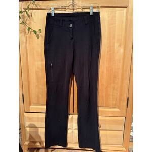 Title Nine Pointe Knit Straight Leg Black Pants,
Missing Button. Size 4